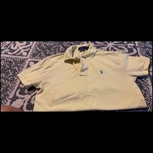 Men’s yellow polo shirt